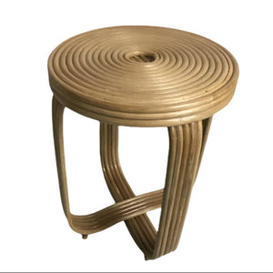 William Rattan Round Chair and Stool - image