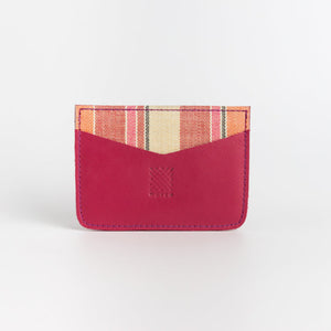 Abra (Cranberry) Leather Card Holder - image