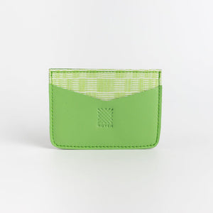 Abra (Lime) Leather Card Holder - image