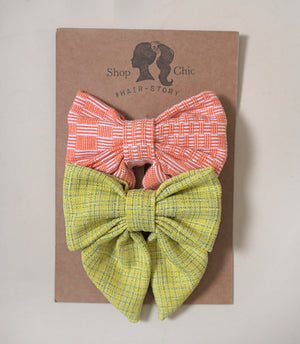 Pig tails bows by 2's - image