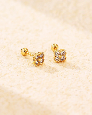 TWY Clover  Zircon Stud -925SILVER - image