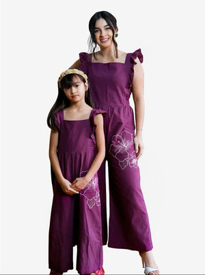 Ruffled Romper Mommy - Pretty in Plum - image