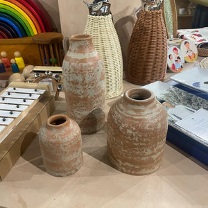 Terracotta Jar with Streaks - image