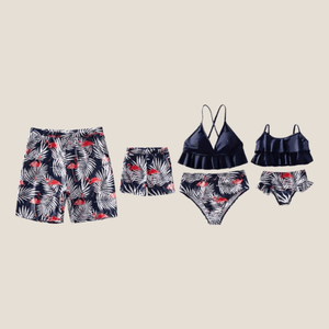 Flamingo in Paradise Family Twinning Swimwear - image