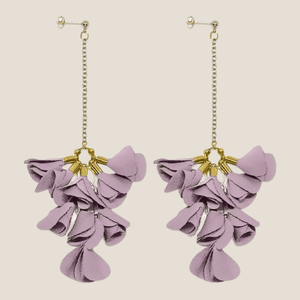 Bloom Drop Earrings in Lilac - image