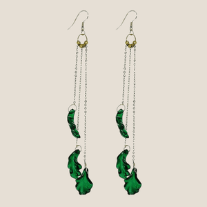 Palm Three Drop Earrings - image