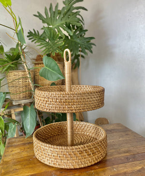 Rattan Round 2 Tier - image