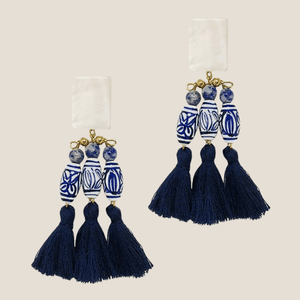 Porcelana Tassel Earrings - image