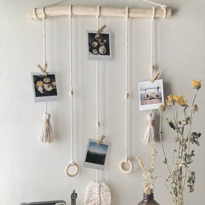 Hanging Photo Wall Macrame - image