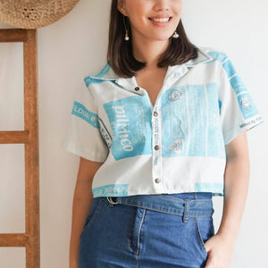 Alyanna Upcycled Cropped Polo - image