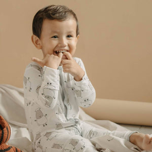 Button Long Sleeve Romper - image