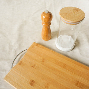 Bamboo Glass Jar - image