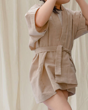 Celeste Linen Robe - image