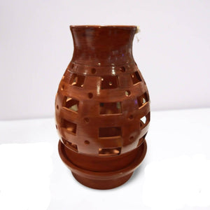 Terracotta Candle Holder - image