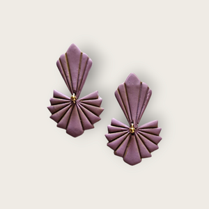 Carrie Clay Earrings in Lilac - image