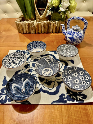 Blue & White Bowl Set - image