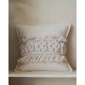 Macrame Throw Pillow Case - image