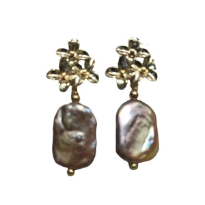 Square keishe earrinhs - image