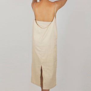 NIPA Long Backless Dress in Sand - image