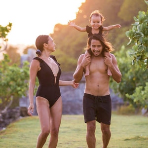 Glam in Black Family Twinning Swimwear - image