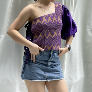 Ube One Shoulder Top - image