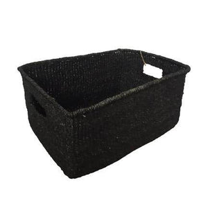 Abaca Storage Box Plain Black - image