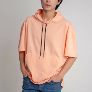 Oversized Hoodie Shirt | Salmon Peach - image