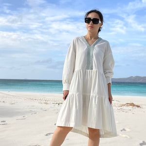 Adella Dress in Ivory - image