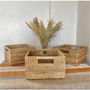 Rattan Square Box - image