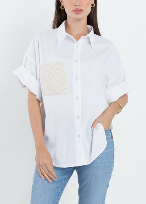 Bianca Shirt in Ivory - image