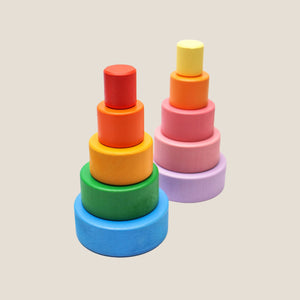 Wooden Stacking Bowls - image