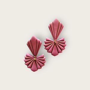 Carrie Clay Earrings in Pink - image
