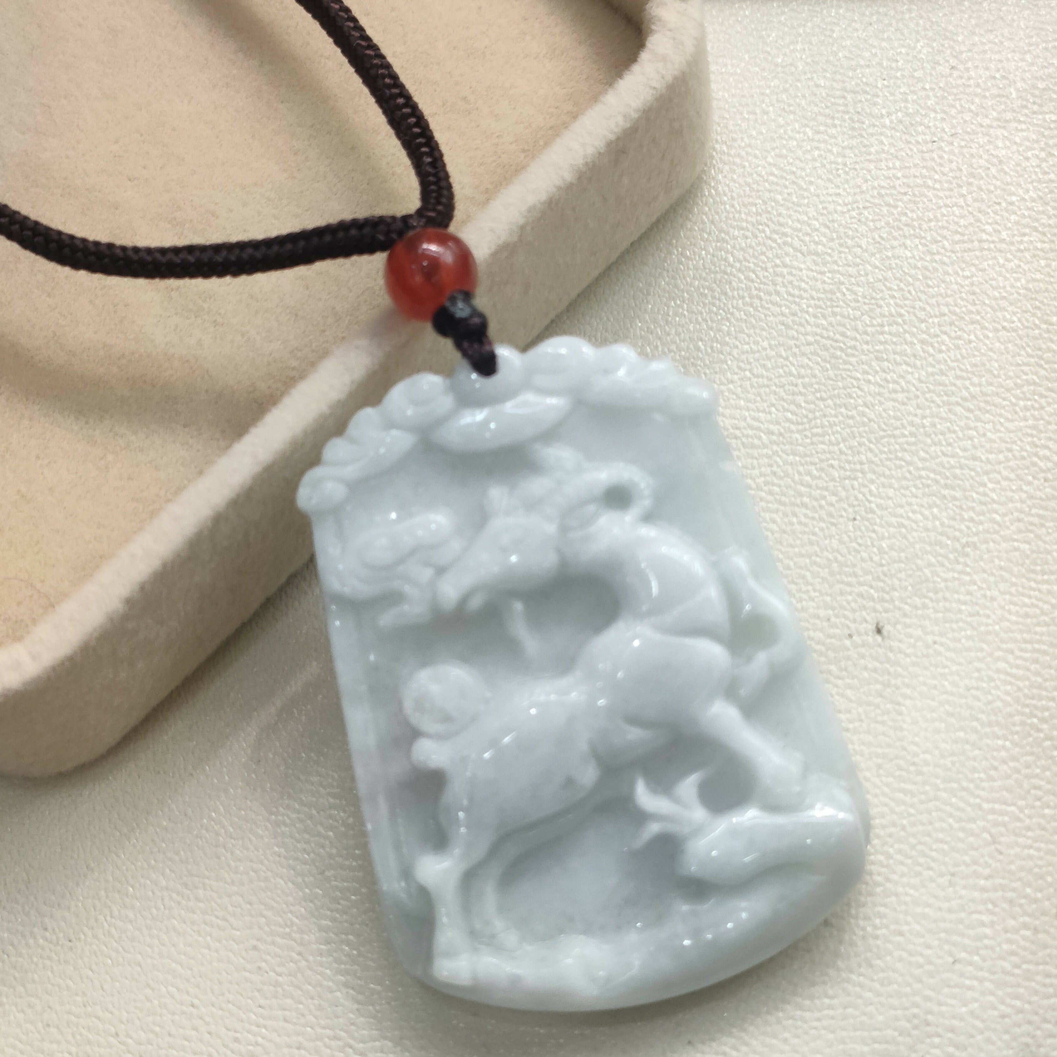 Jade 2025 goat pendant