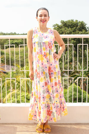 TAMMY DRESS IN COLORED FLORAL POP - image