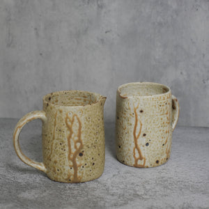 Handmade Stoneware Milk Pitcher - image