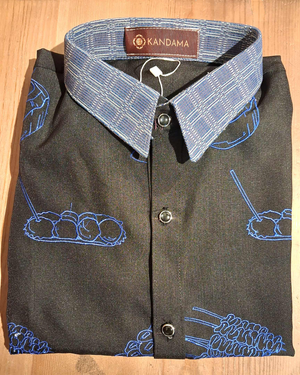 Pinoy street food Button-down Miyaki Short Sleeves - image