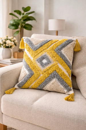 Embroidery Tufted Pillowcases. - image