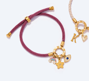 Friendship Bracelet with Carabiner - image