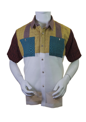 Color blocked Kandama Barong - image