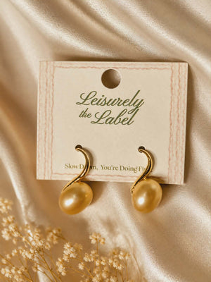 Angel  Pearl Hook Earrings - image