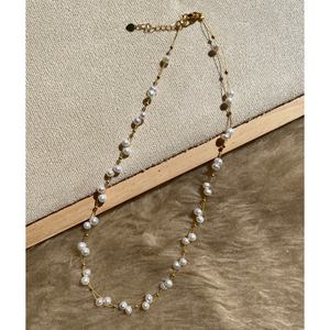 Celine Freshwater Pearl Choker Necklace - image