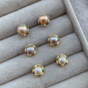 Lucy Freshwater Pearl Stud Earrings - image