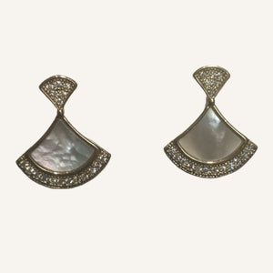 Plain mop earrings - image