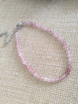 Strawberry quartz bracelet - image