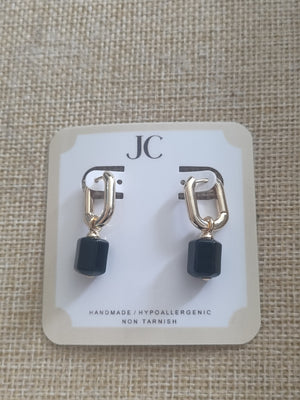 Black Onyx earrings - image