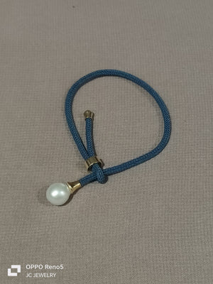 Y  BRACELET PEARL  Dark BLUE - image