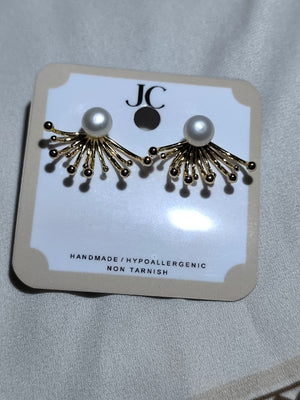 White Frehwater Pearl Dangling Earring21 - image