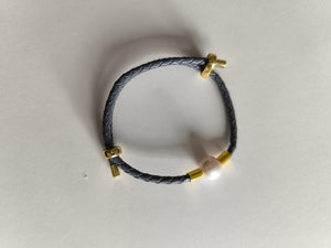 PEARL IN LEATHER BRACEELET 17 - image