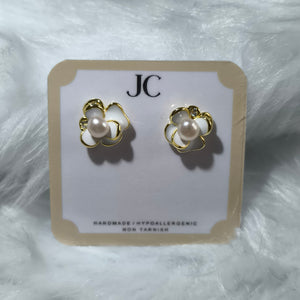42 FRESHWATER PEARL EARRINGS - image