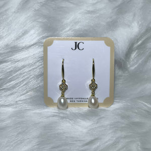 36 FRESHWATER PEARL EARRINGS - image